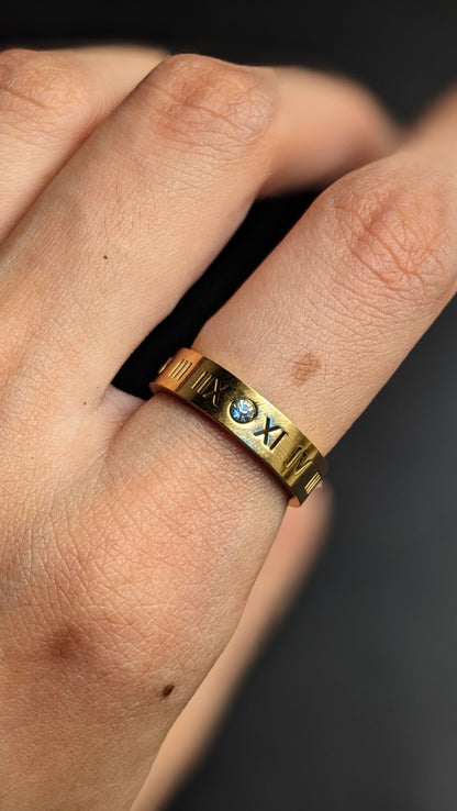 Roman Numeral Ring - SIFARA JEWELS
