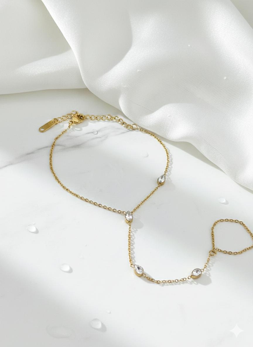 Raindrop Zircon Stone Hand Chain